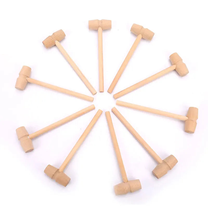 10pcs Mini Wooden Mallets