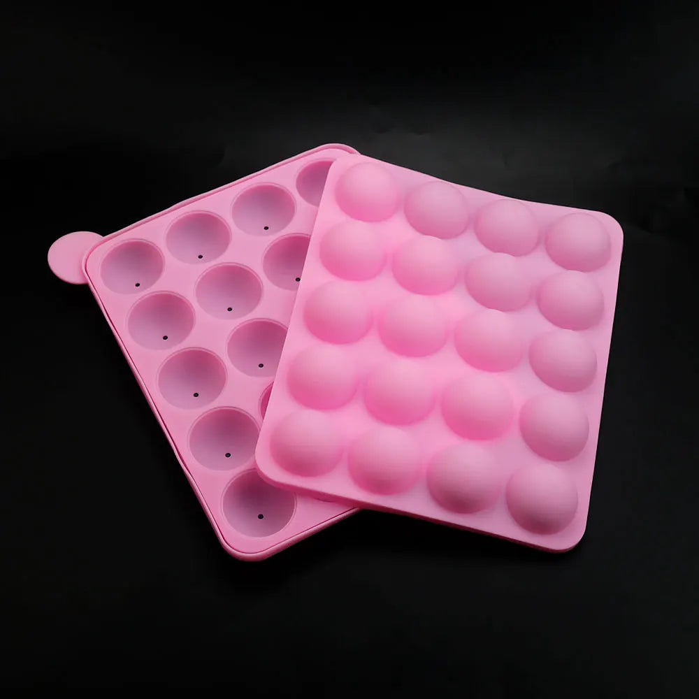 20 Stick silicone cakepop mold with sticks