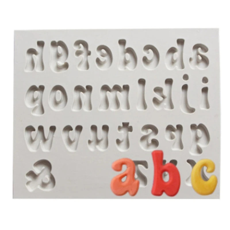 Arabic Numerals And English Alphabet Silicone Mold