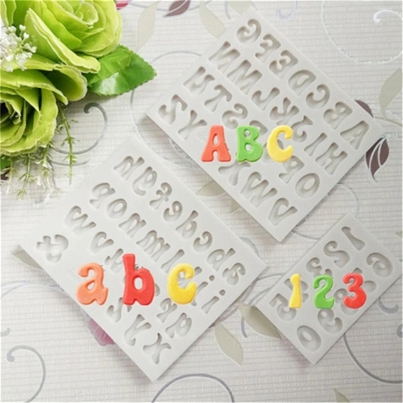 Arabic Numerals And English Alphabet Silicone Mold