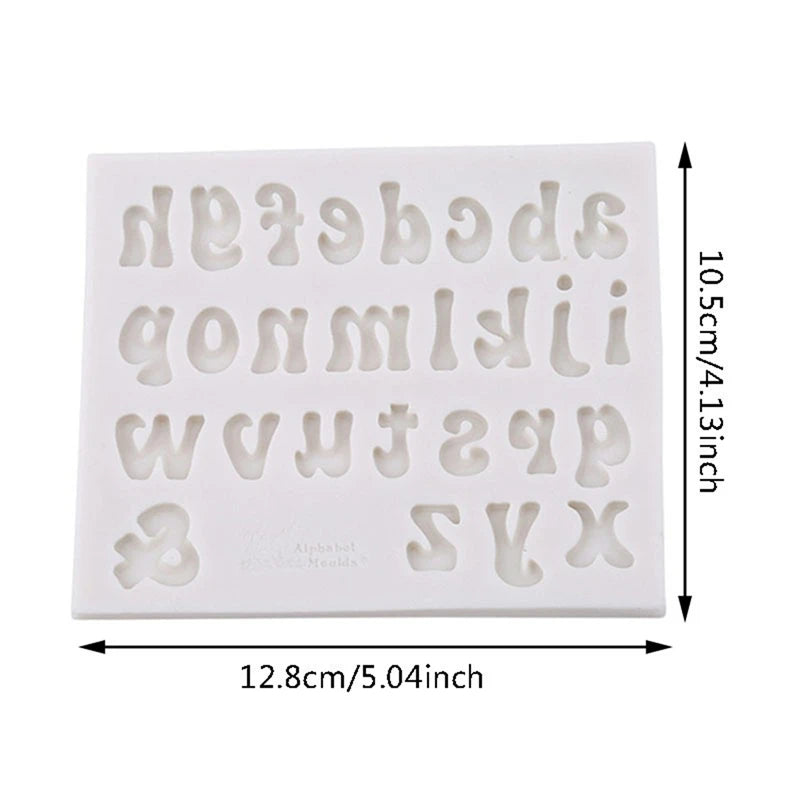 Arabic Numerals And English Alphabet Silicone Mold