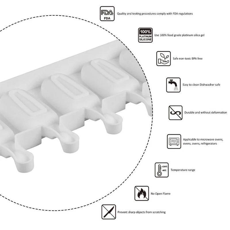 4/8 Hole ice cakesicle/ice cream molds