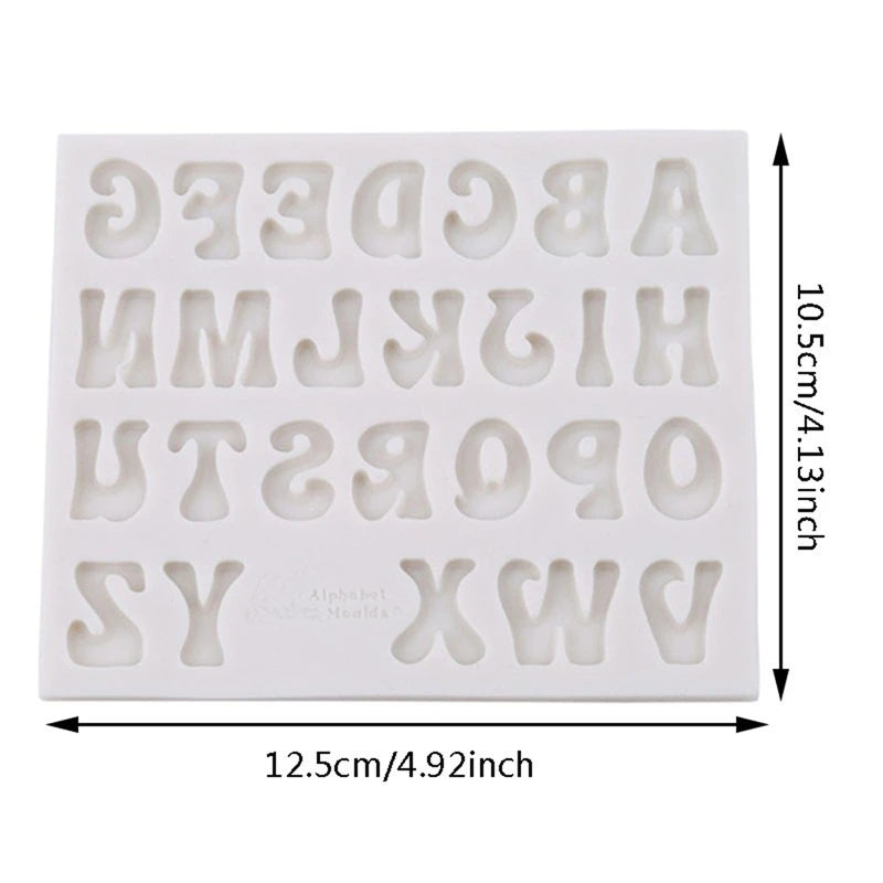 Arabic Numerals And English Alphabet Silicone Mold