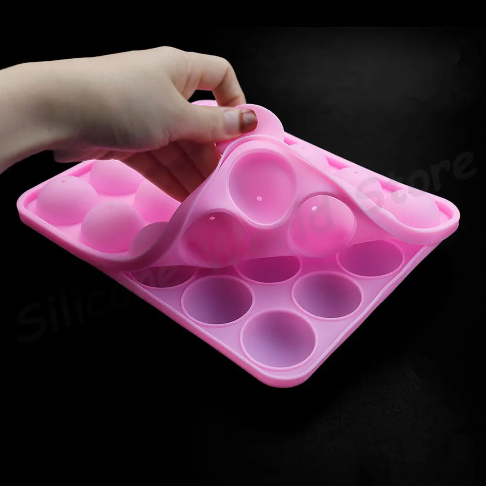 20 Stick silicone cakepop mold with sticks