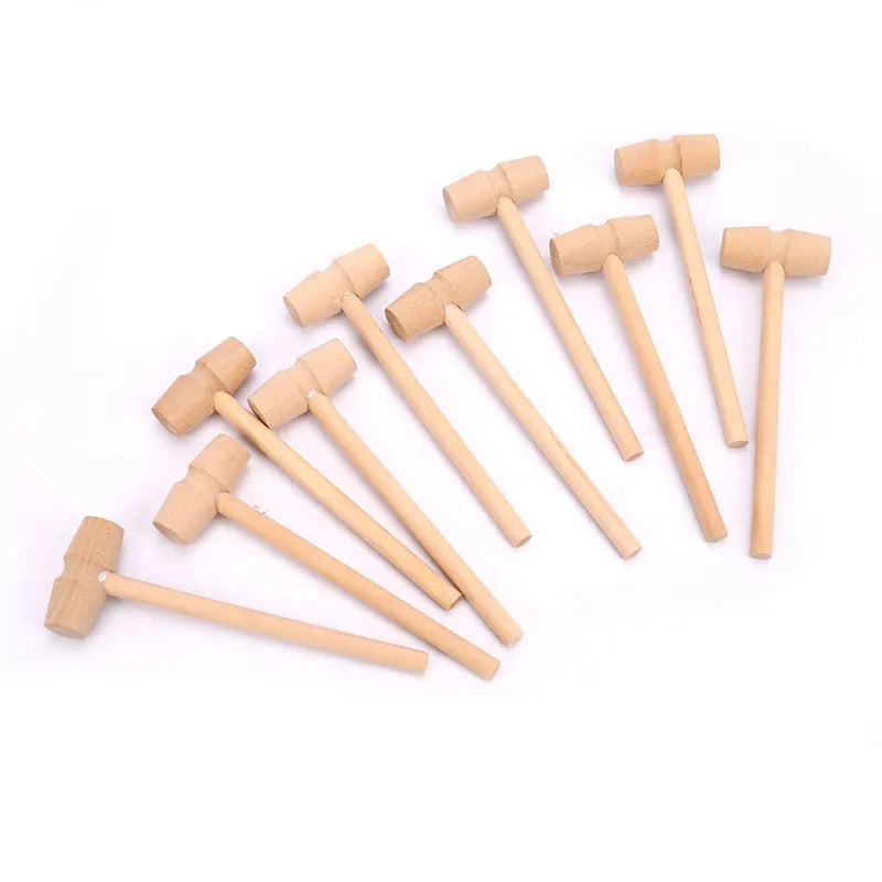 10pcs Mini Wooden Mallets