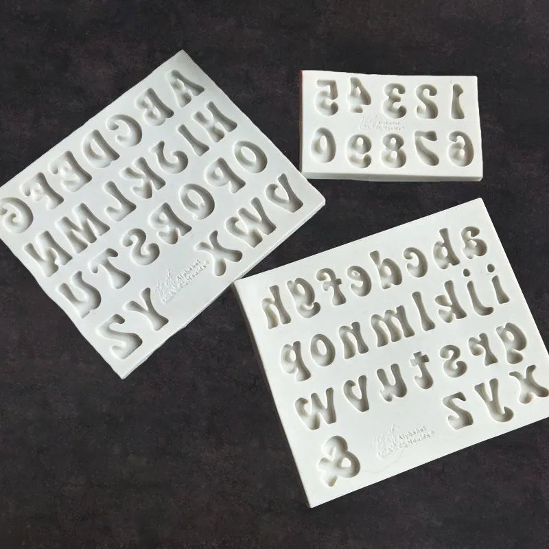 Arabic Numerals And English Alphabet Silicone Mold