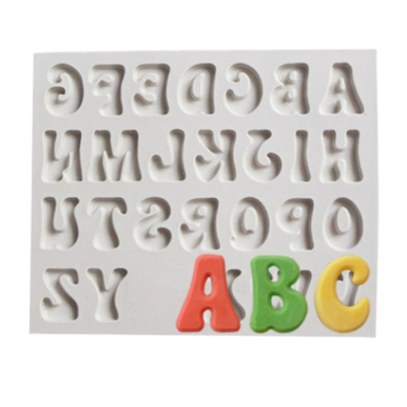 Arabic Numerals And English Alphabet Silicone Mold