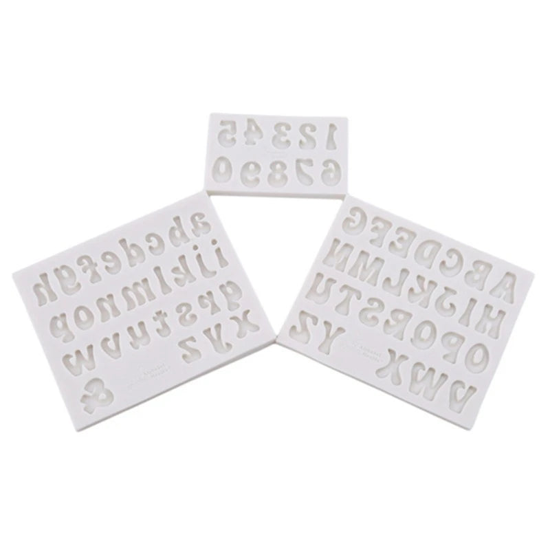 Arabic Numerals And English Alphabet Silicone Mold